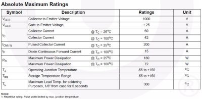 IGBT G60N100 1000V 60A TO-264 - Hình ảnh 2