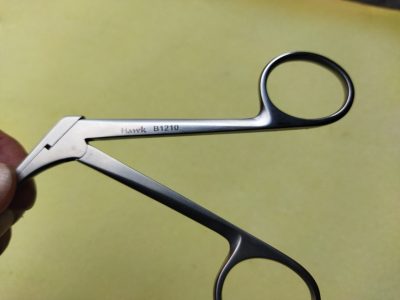 Kéo cong Hawk B1210 nội soi tai mũi họng - Hình ảnh 4